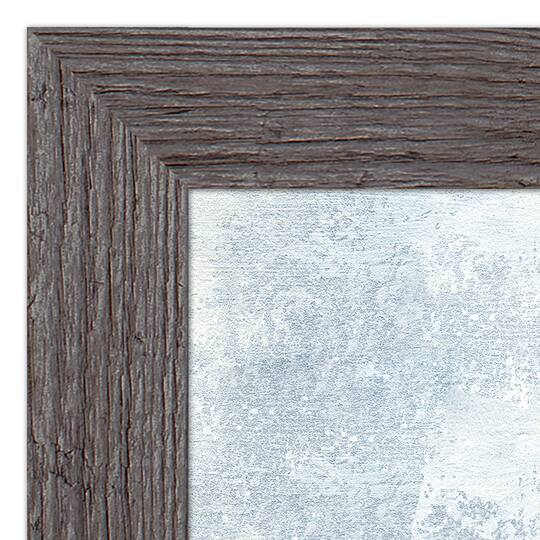 Galaxy Abstract Blues Wall Print in Western Gray Frame